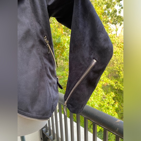 Vegan Suede Moto Jacket - Picture 6 of 11